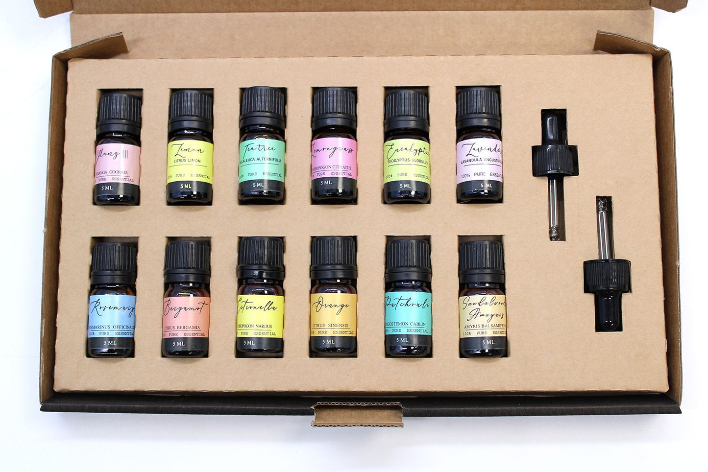 Aromatherapy Essential Oil Geschenk-Set – 12 x 5 ml