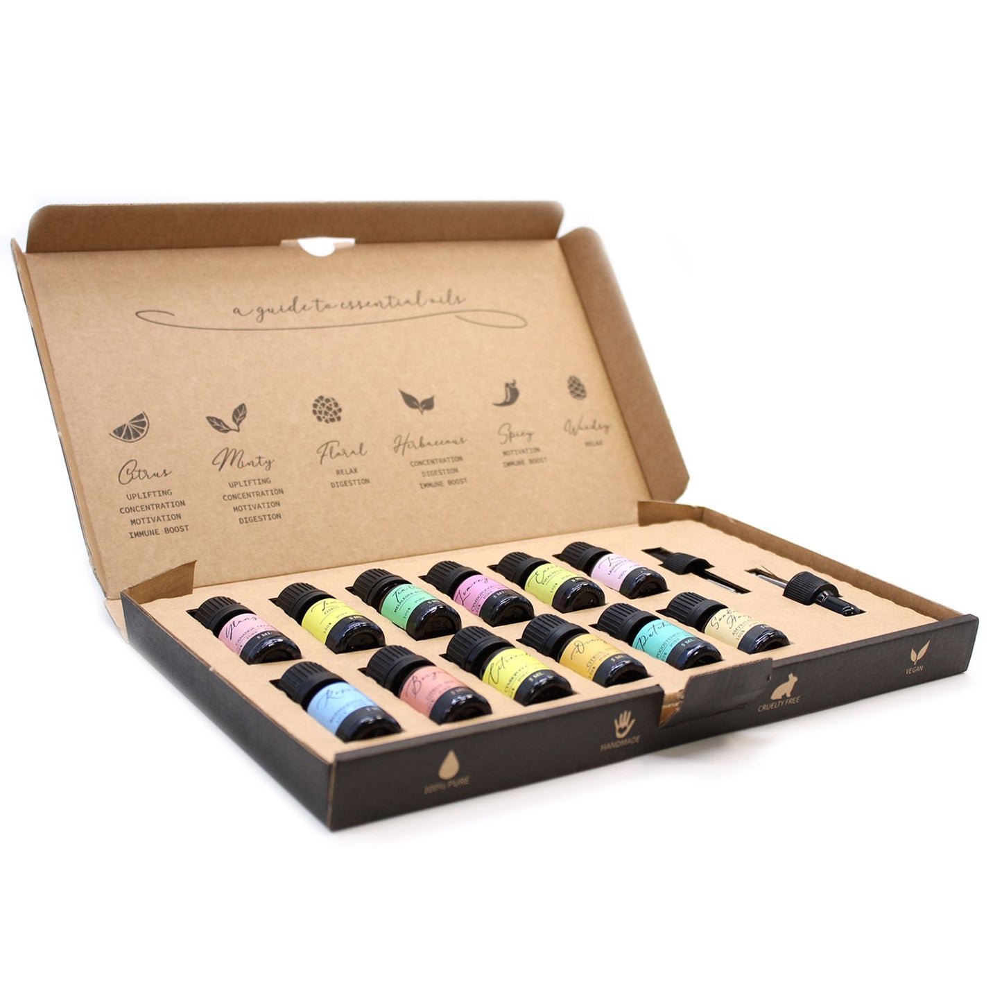 Aromatherapy Essential Oil Geschenk-Set – 12 x 5 ml